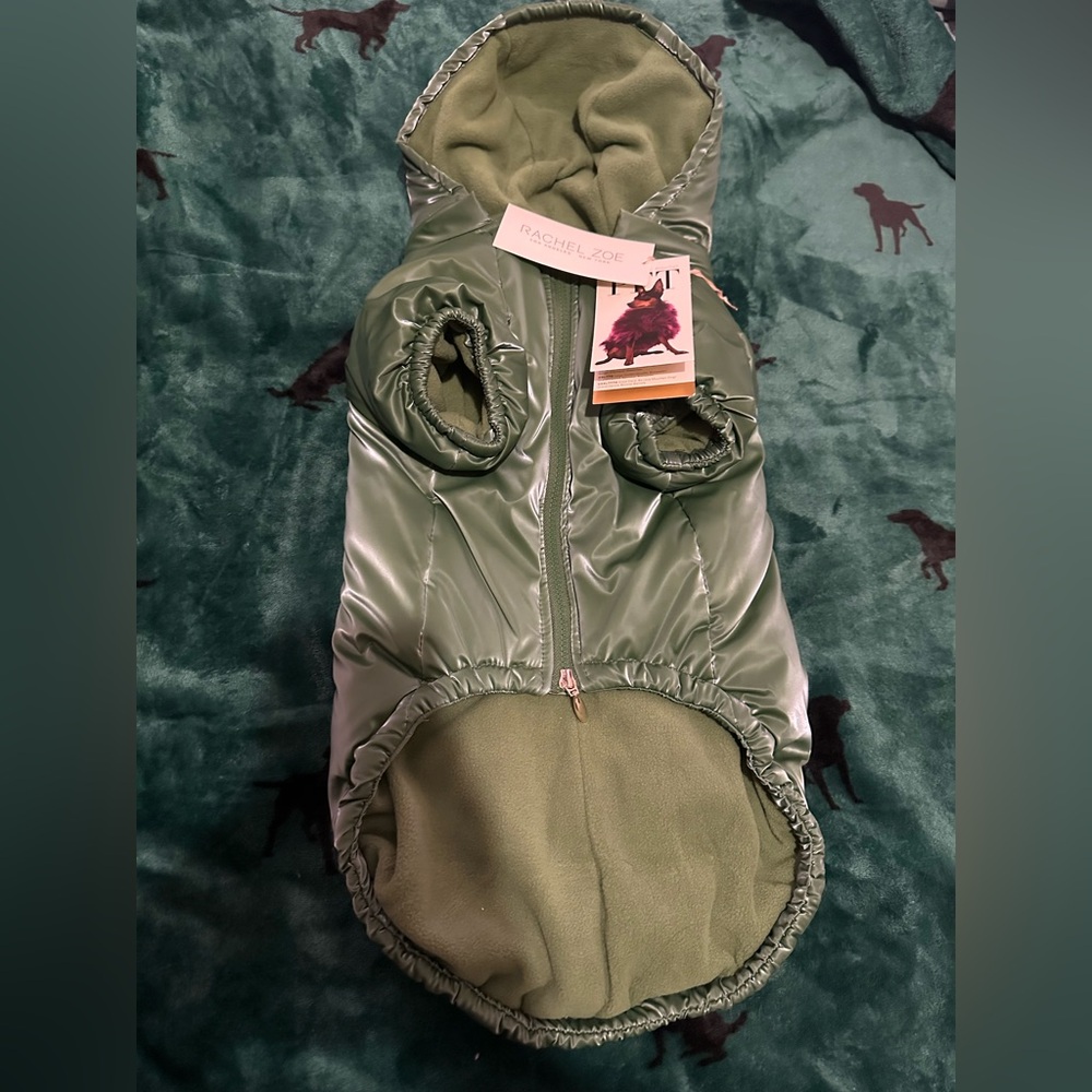 Rachel Zoe dog jacket size Large